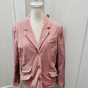 Vintage Old Navy Soft Pink Velvet Blazer